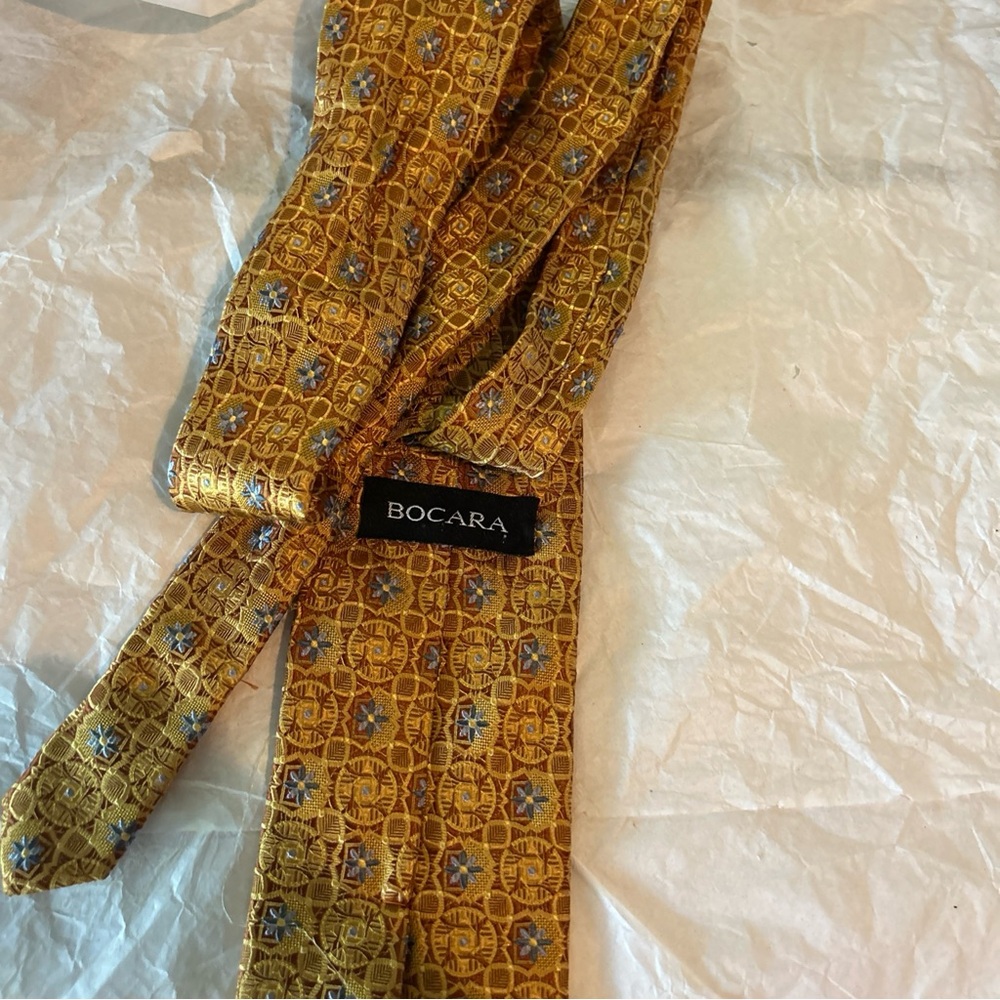 Gold Patterned Men's Tie